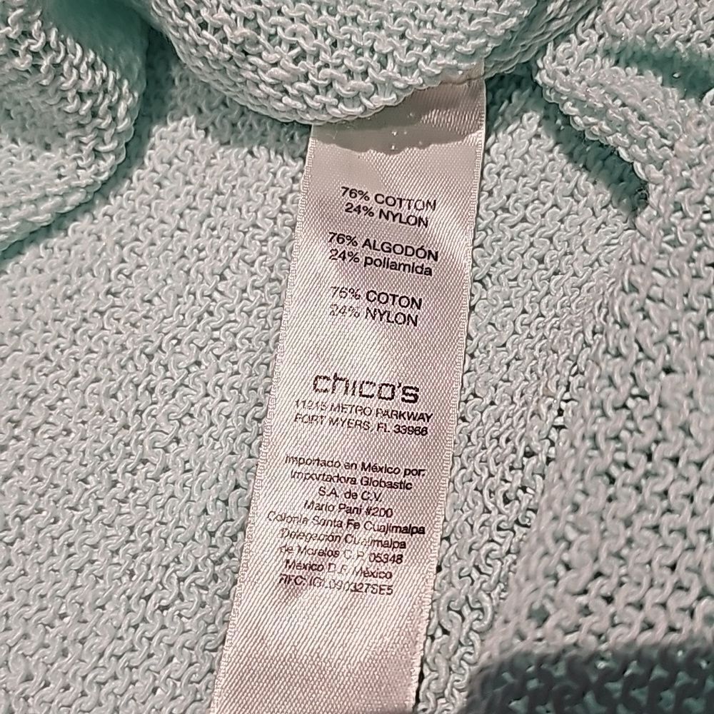 Chicos Mint Green Light Weight Pullover Sweater S… - image 8